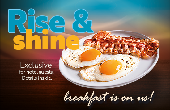 Breakfast is on us